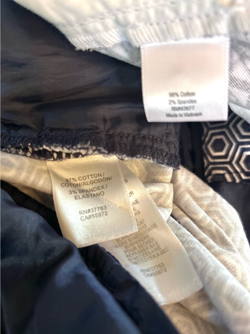 Two Women’s Blue Printed High Rise Shorts and a White/Cream Skort Bundle Sz 12 - Picture 5 of 12